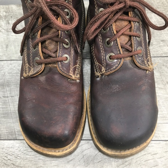 Iron Age 695 Brown Steel Toe Work Industrial Lace Up Men’s Boots Size 8.5 Wide main image 6